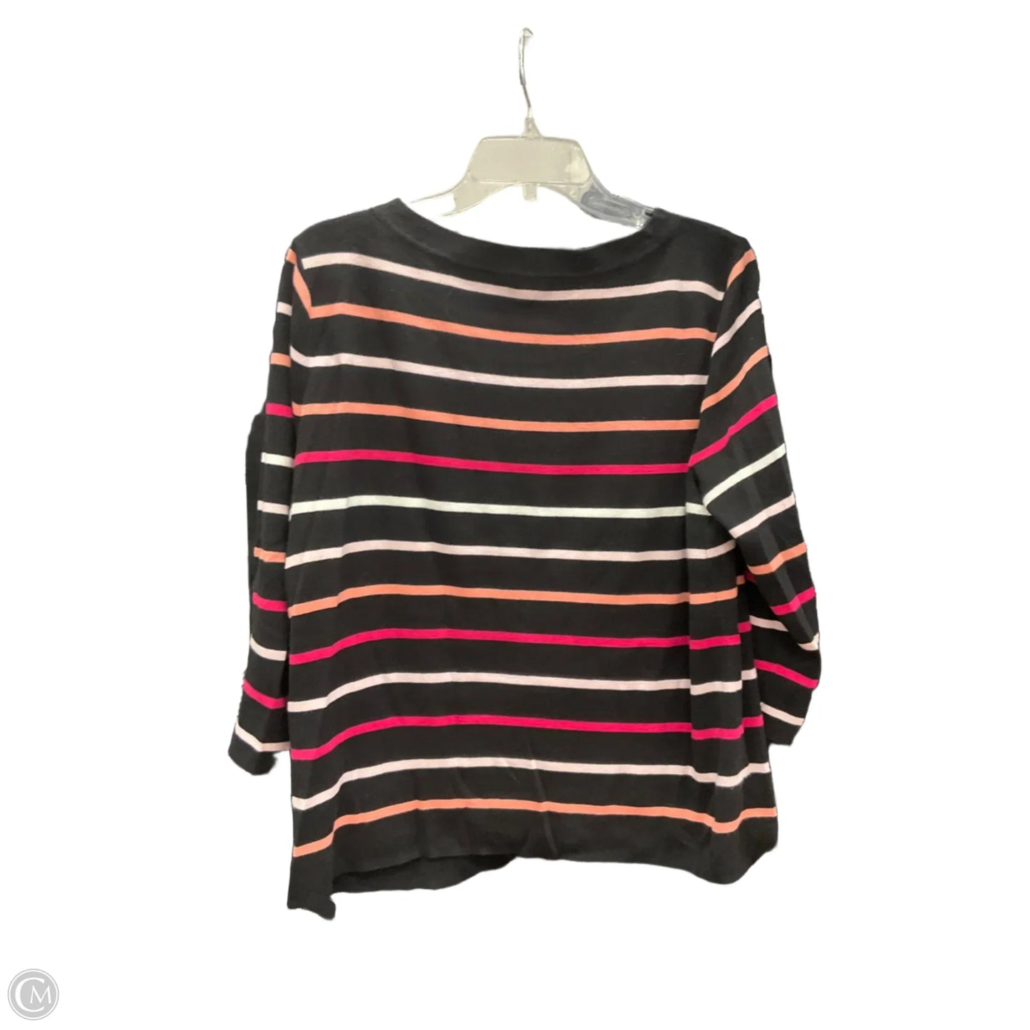 Top Long Sleeve By Talbots In Striped Pattern, Size: Xlp