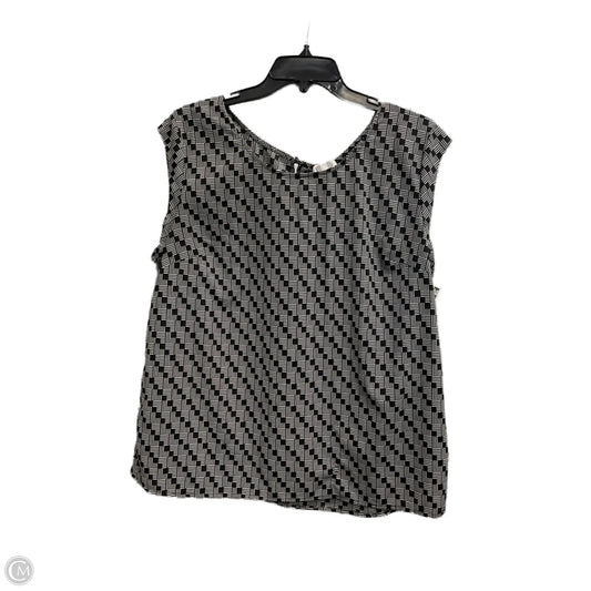 Top Sleeveless By Merona In Black & White, Size: Xxl