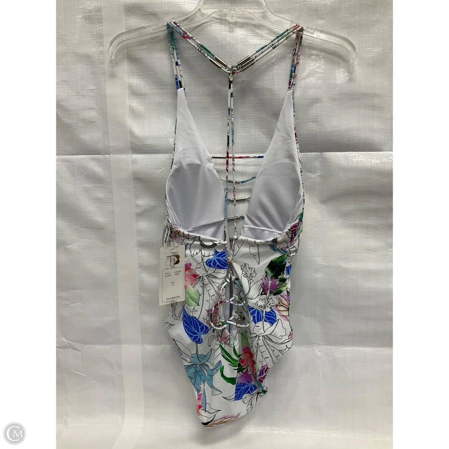 Swimsuit By Clothes Mentor In Floral Print, Size: M