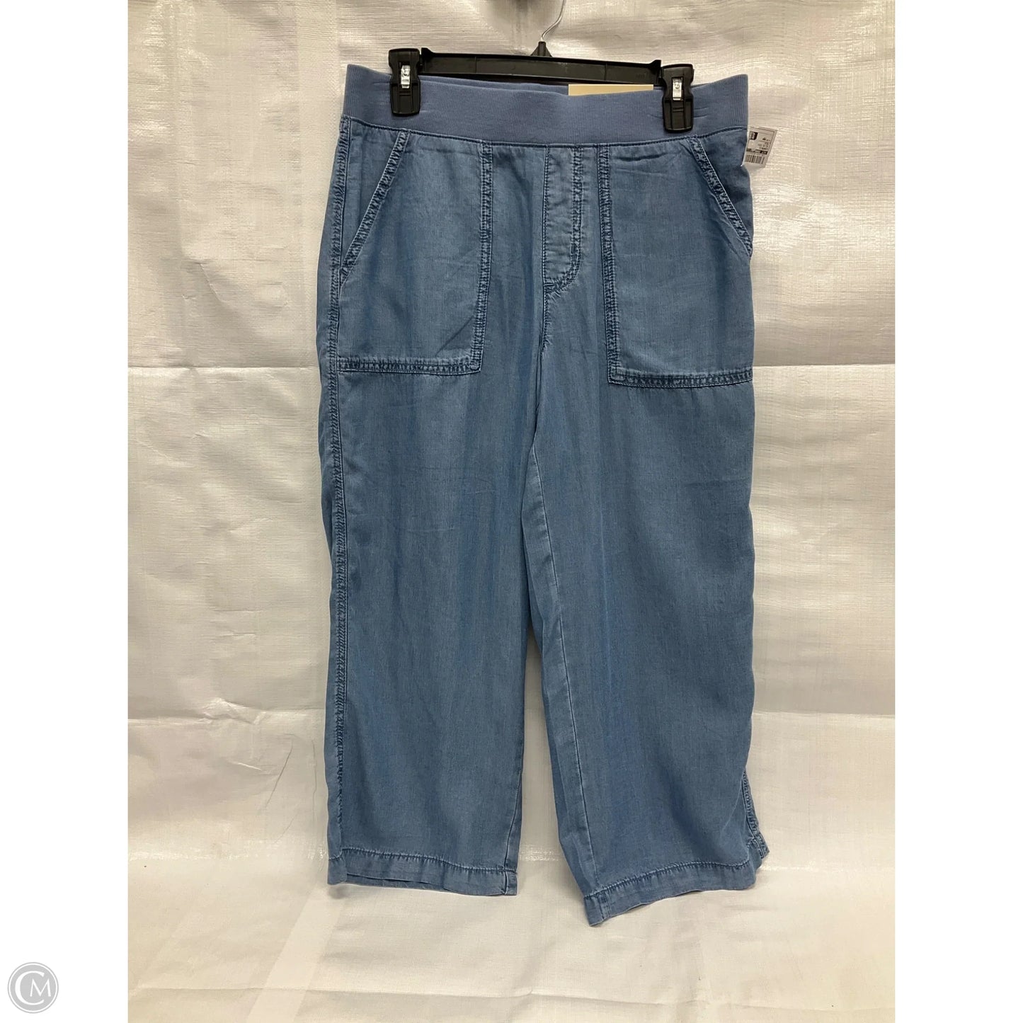 Capris By St Johns Bay In Blue Denim, Size: Mp