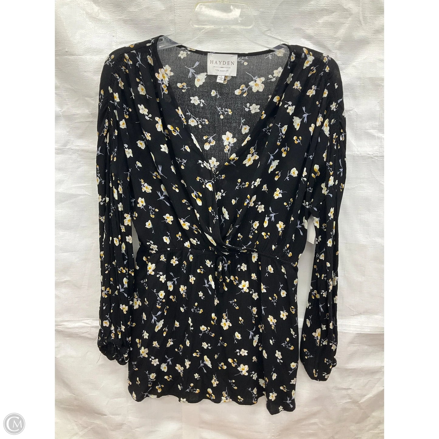Top Long Sleeve By Hayden Harnett In Black, Size: L
