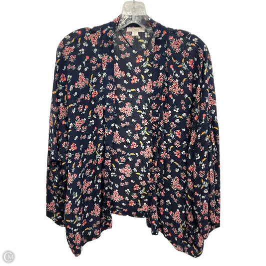 Cardigan By Loft In Blue, Size: Xs
