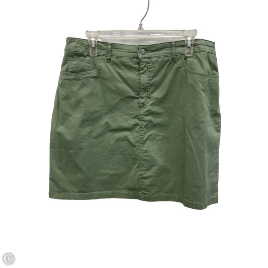 Skort By Croft And Barrow In Green, Size: 16