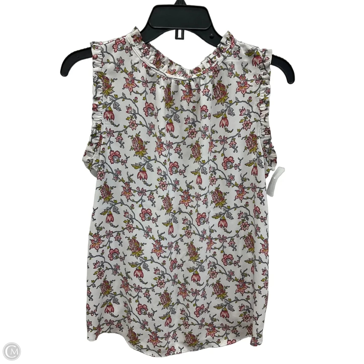 Top Short Sleeve By Loft In White, Size: S