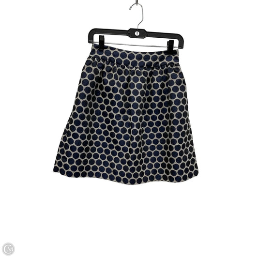 Skirt Designer By Kate Spade In Blue & White, Size: 2