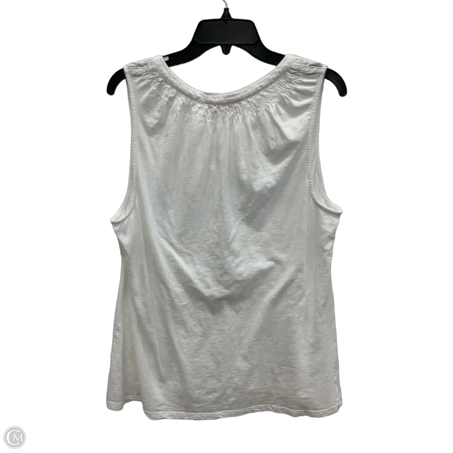 Top Sleeveless Designer By Lilly Pulitzer In White, Size: Xl