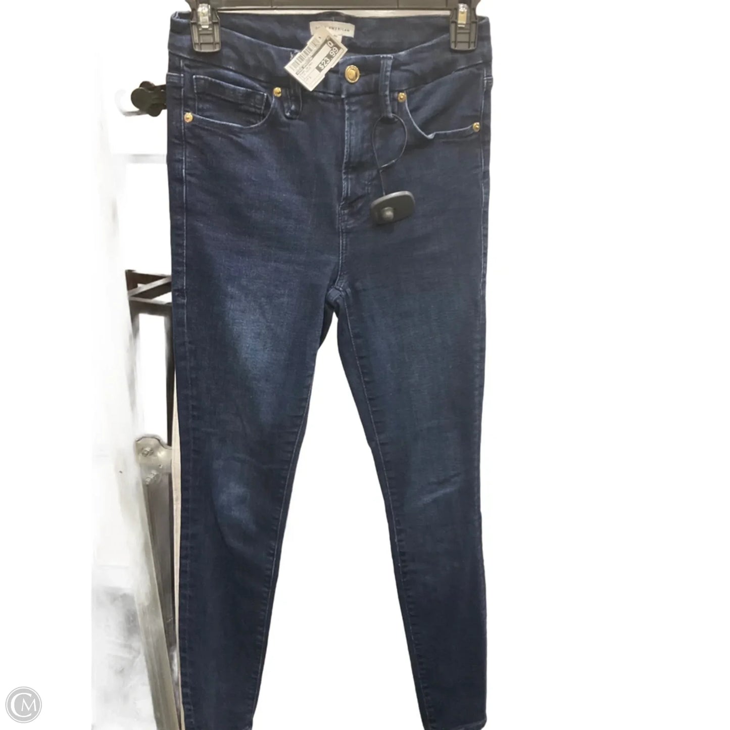 Jeans Skinny By Good American In Blue Denim, Size: 2