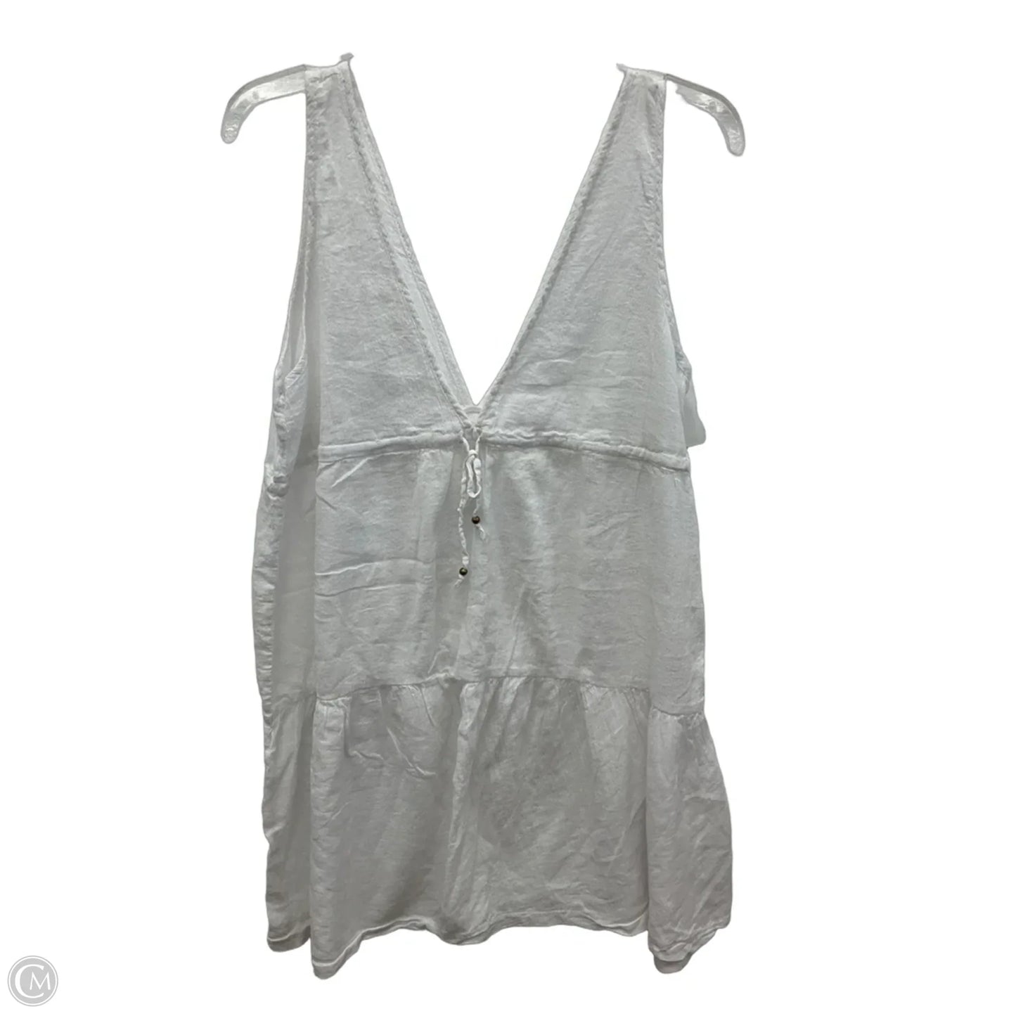 Top Sleeveless By Capelli In White, Size: Xl