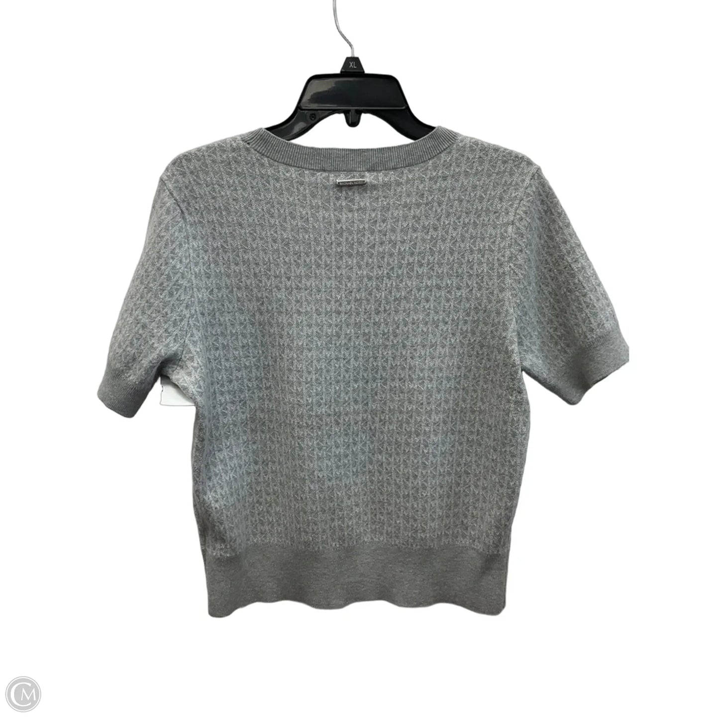 Top Short Sleeve By Michael By Michael Kors In Grey, Size: L