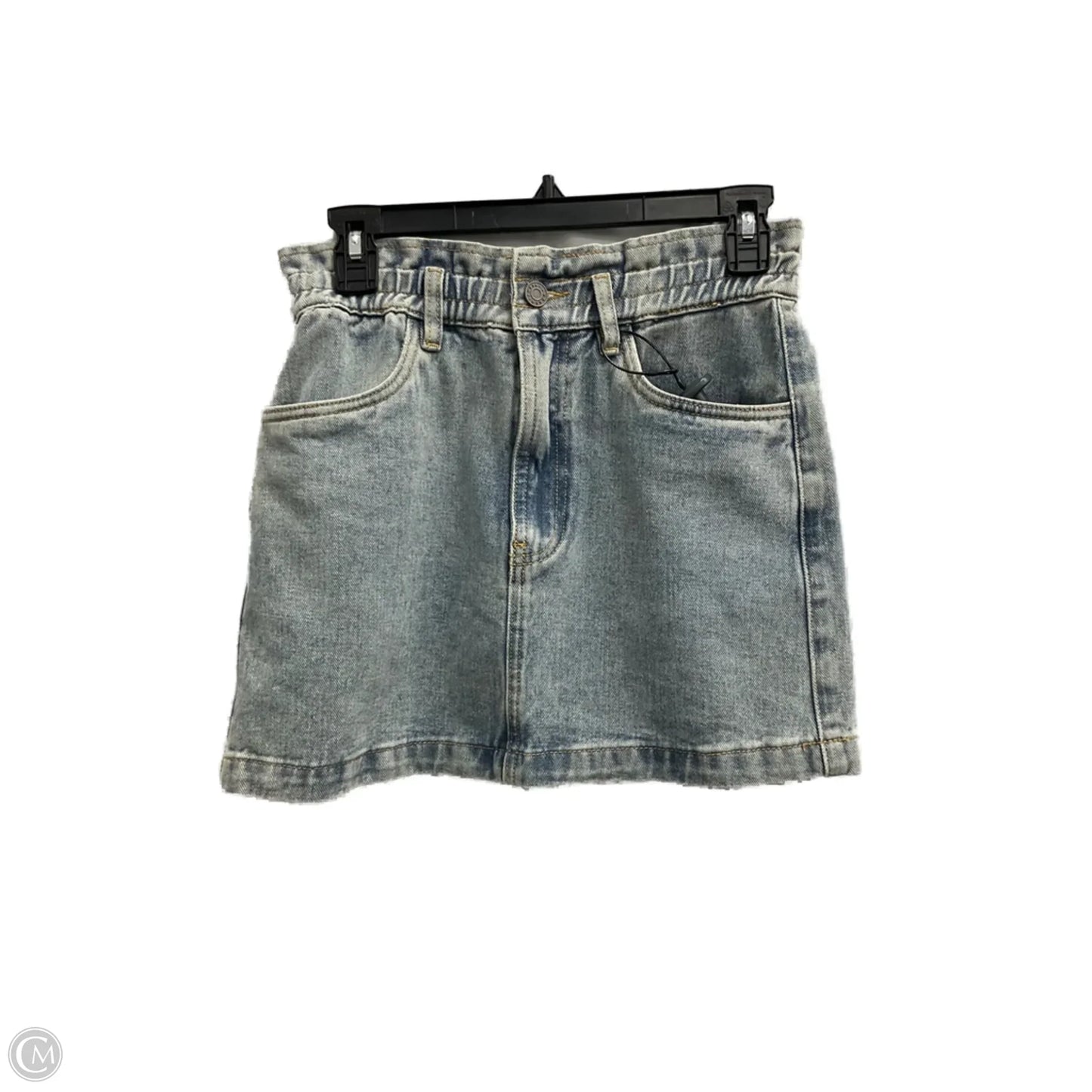 Skirt Mini & Short By Cma In Blue Denim, Size: S
