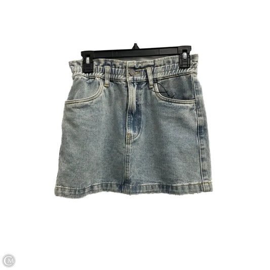Skirt Mini & Short By Cma In Blue Denim, Size: S