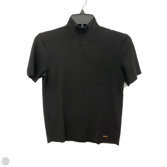 Top Short Sleeve Basic By Tahari In Black, Size: Xs