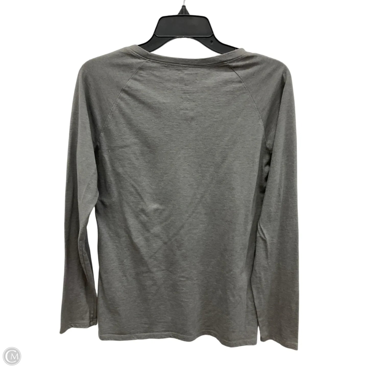 Athletic Top Long Sleeve Crewneck By The North Face In Grey, Size: M