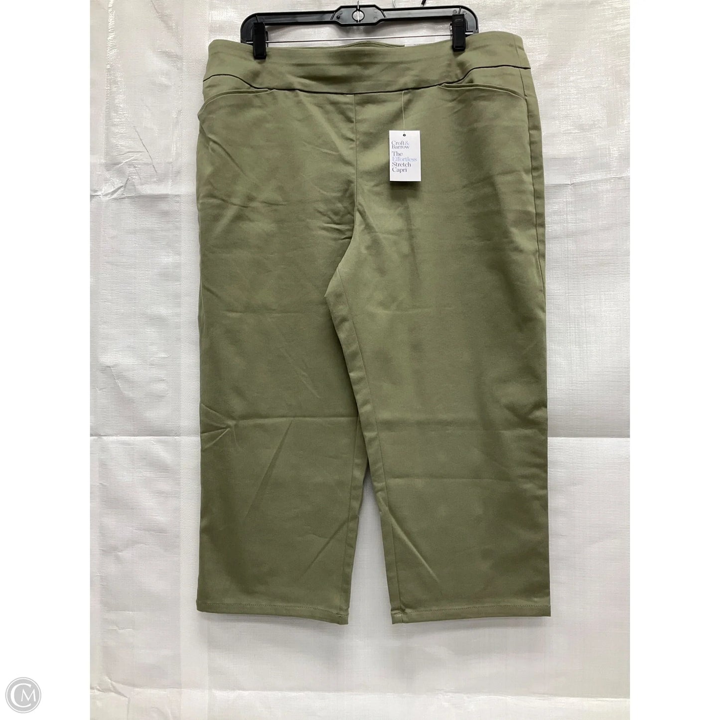 Capris By Croft And Barrow In Green, Size: 18