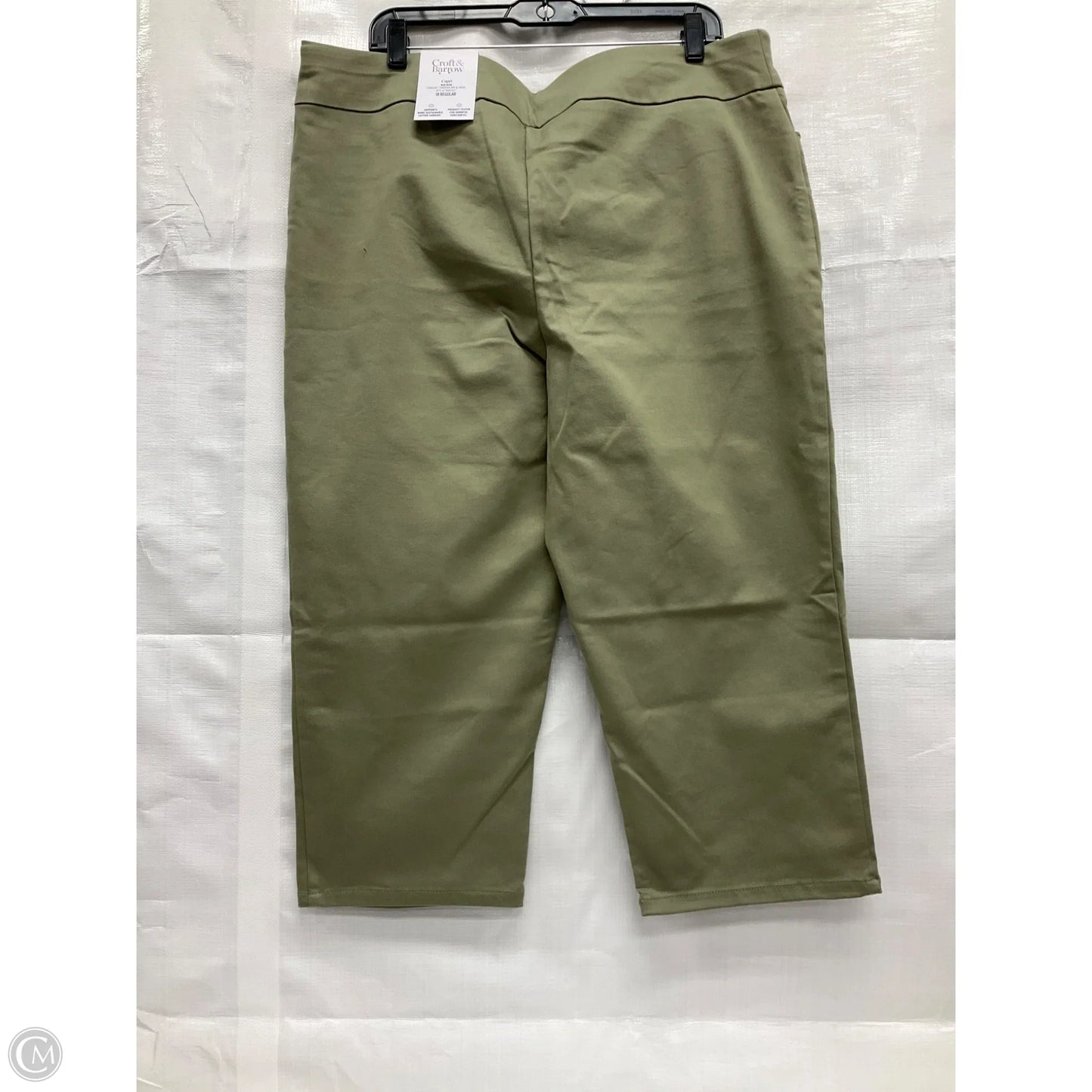 Capris By Croft And Barrow In Green, Size: 18