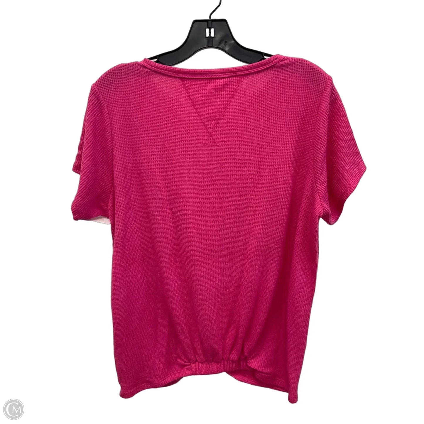 Athletic Top Short Sleeve By Tommy Hilfiger In Pink, Size: L