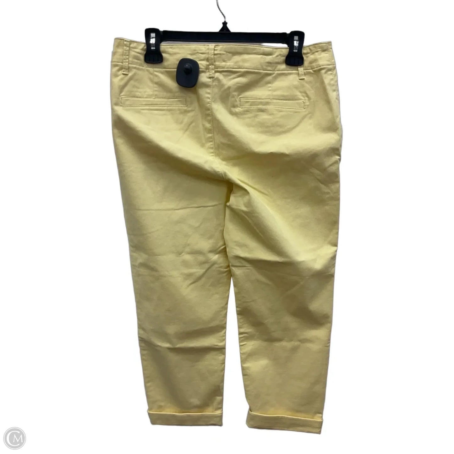 Pants Cropped By Loft In Yellow, Size: 6