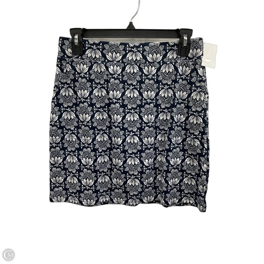 Skirt Mini & Short By Croft And Barrow In Blue & White, Size: Xs