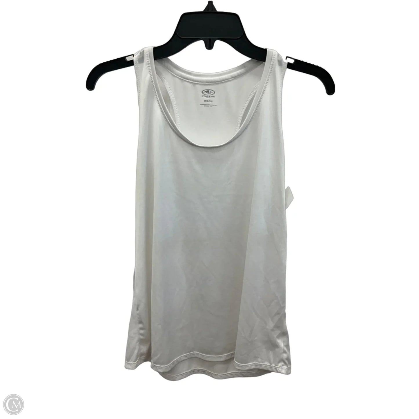 Athletic Tank Top By Athletic Works In White, Size: M