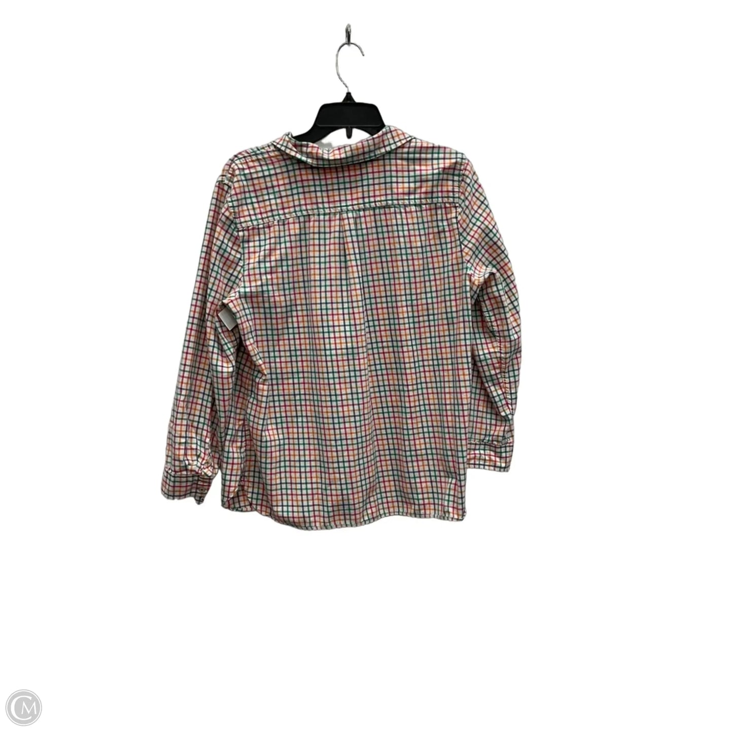 Blouse Long Sleeve By Talbots In Rainbow Print, Size: Xlp