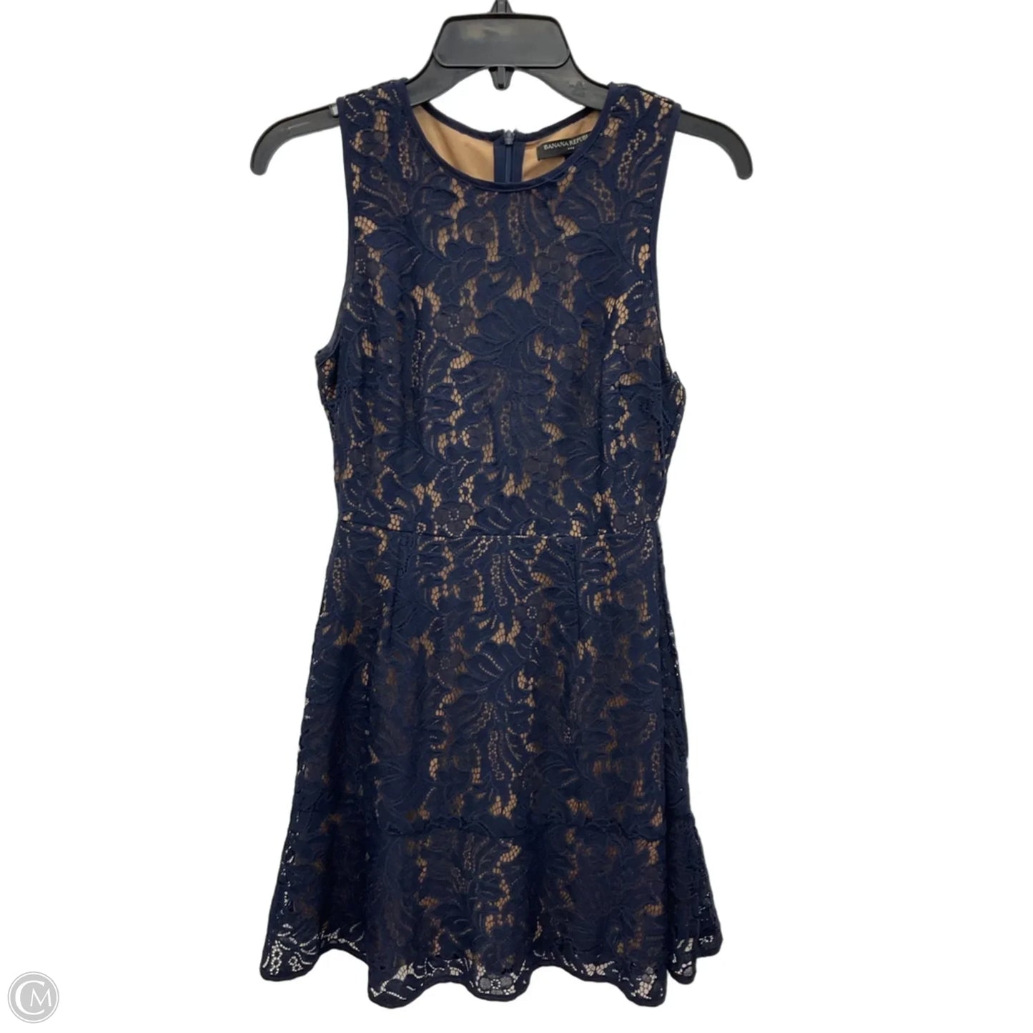 Dress Casual Short By Banana Republic In Blue & Tan, Size: 0p