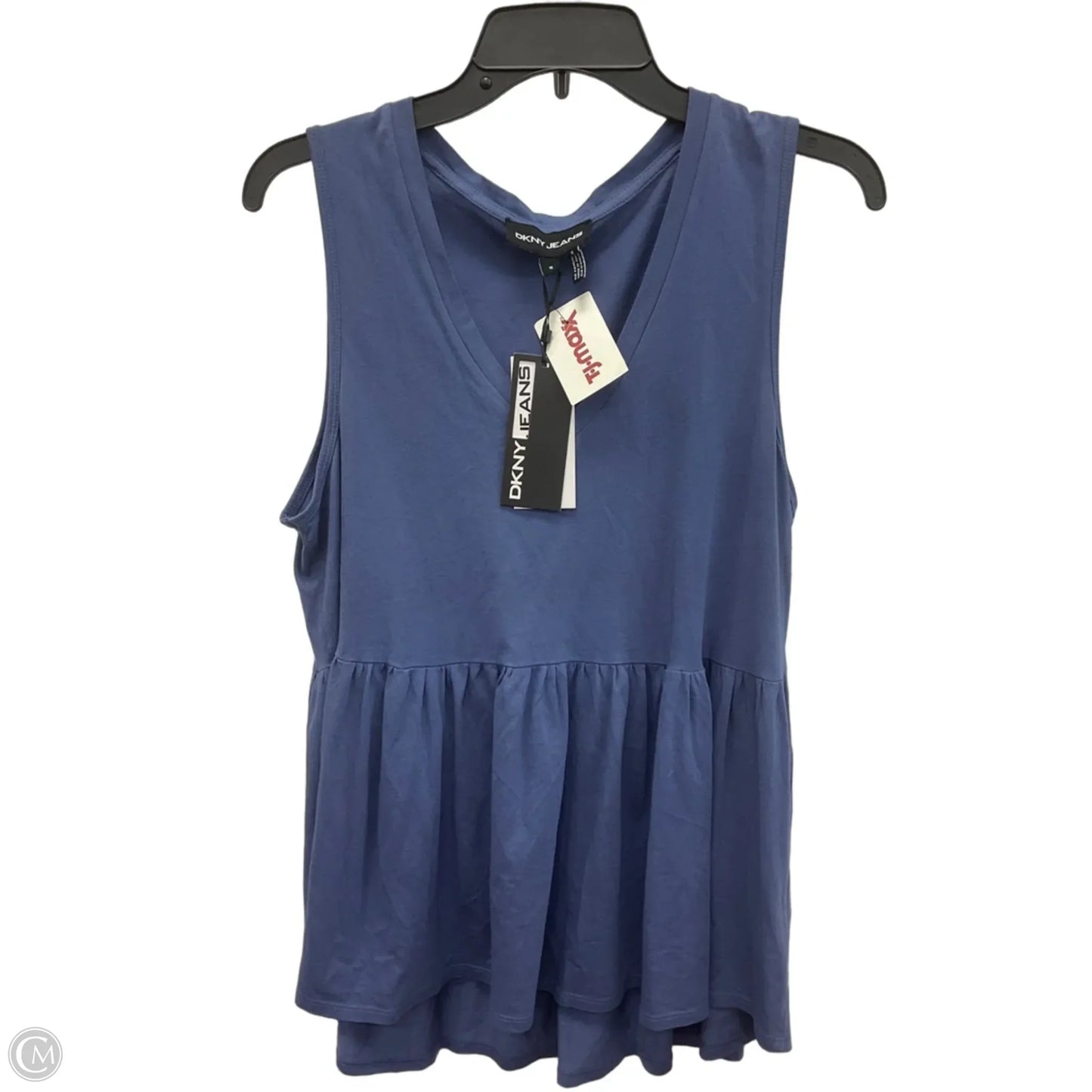 Top Sleeveless By Dkny In Blue, Size: M