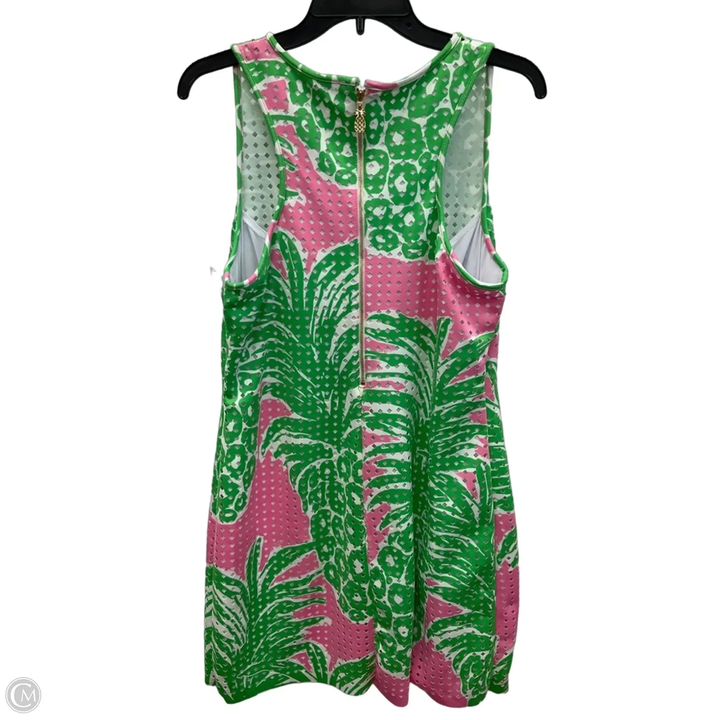 Dress Designer By Lilly Pulitzer In Green & Pink, Size: L