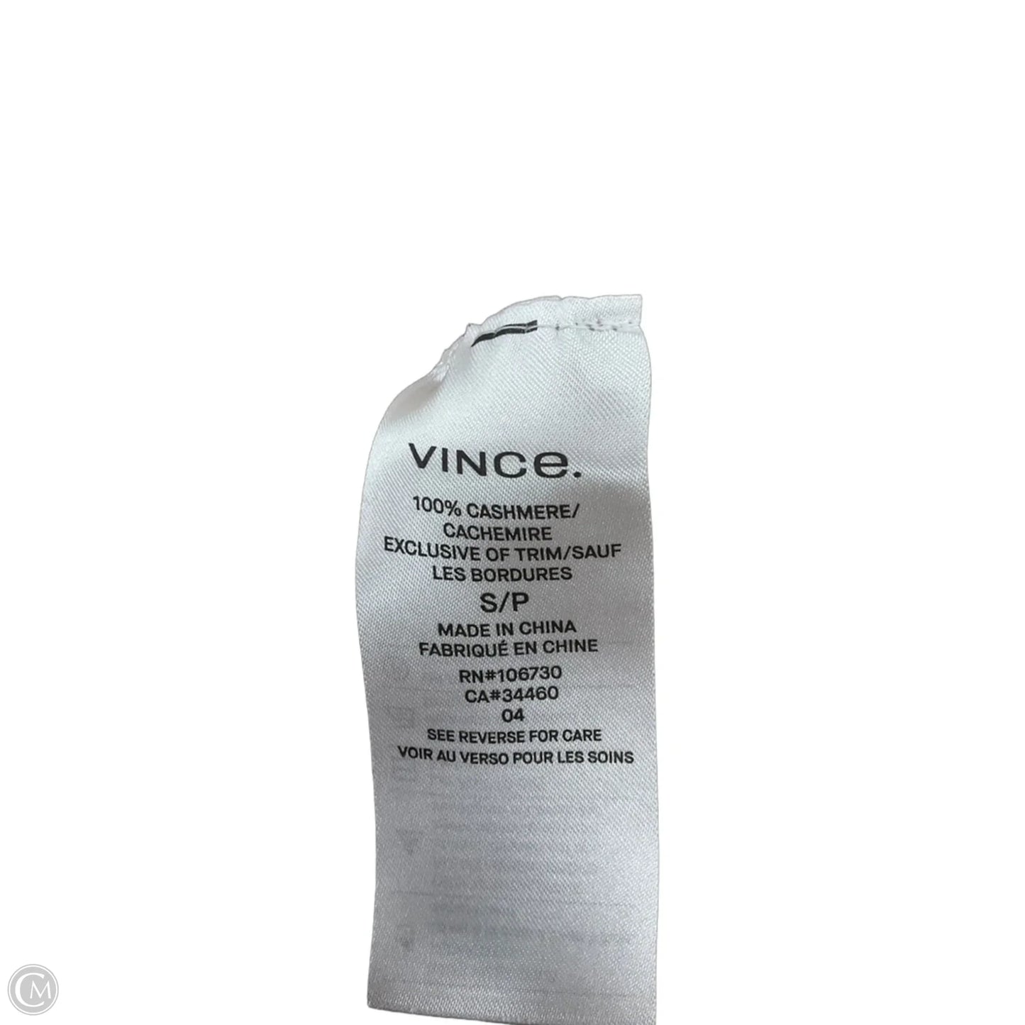 Sweatshirt Hoodie By Vince In Tan, Size: S