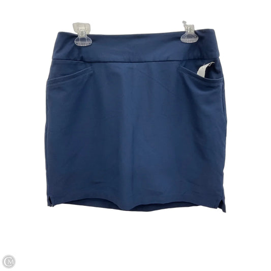 Athletic Skort By Adidas In Blue, Size: L