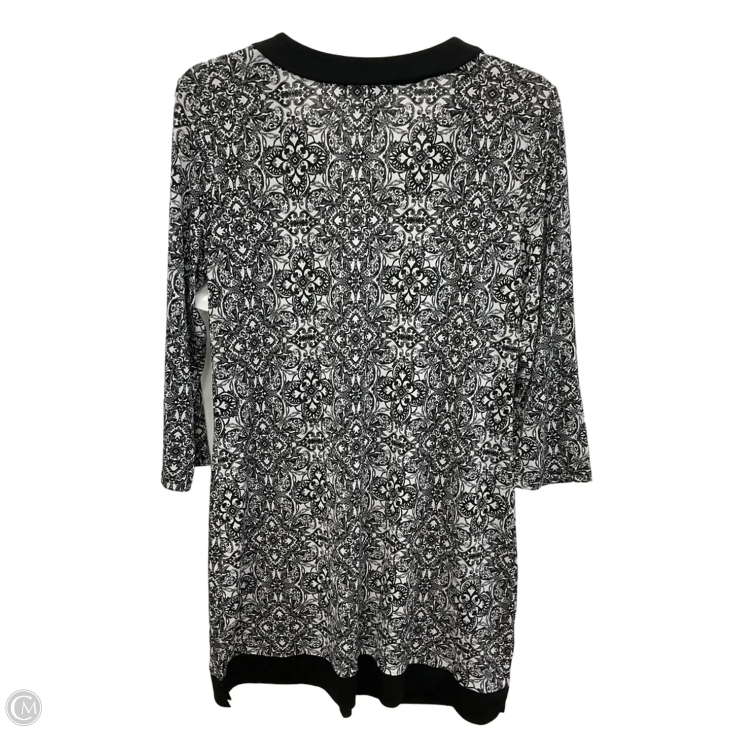 Dress Casual Midi By White House Black Market In Black & White, Size: M