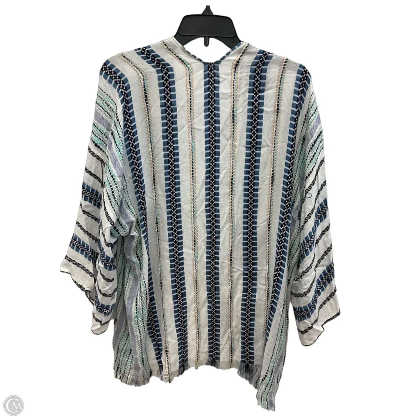 Swimwear Cover-up By Michael Stars In Blue & White, Size: Osfm