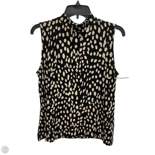 Top Sleeveless By Chicos In Polkadot Pattern, Size: M
