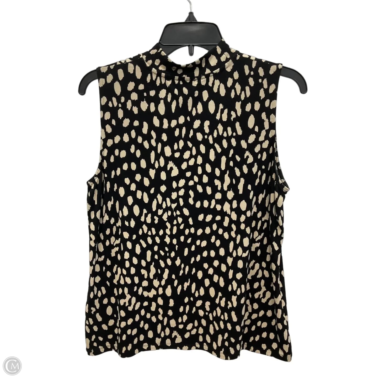 Top Sleeveless By Chicos In Polkadot Pattern, Size: M