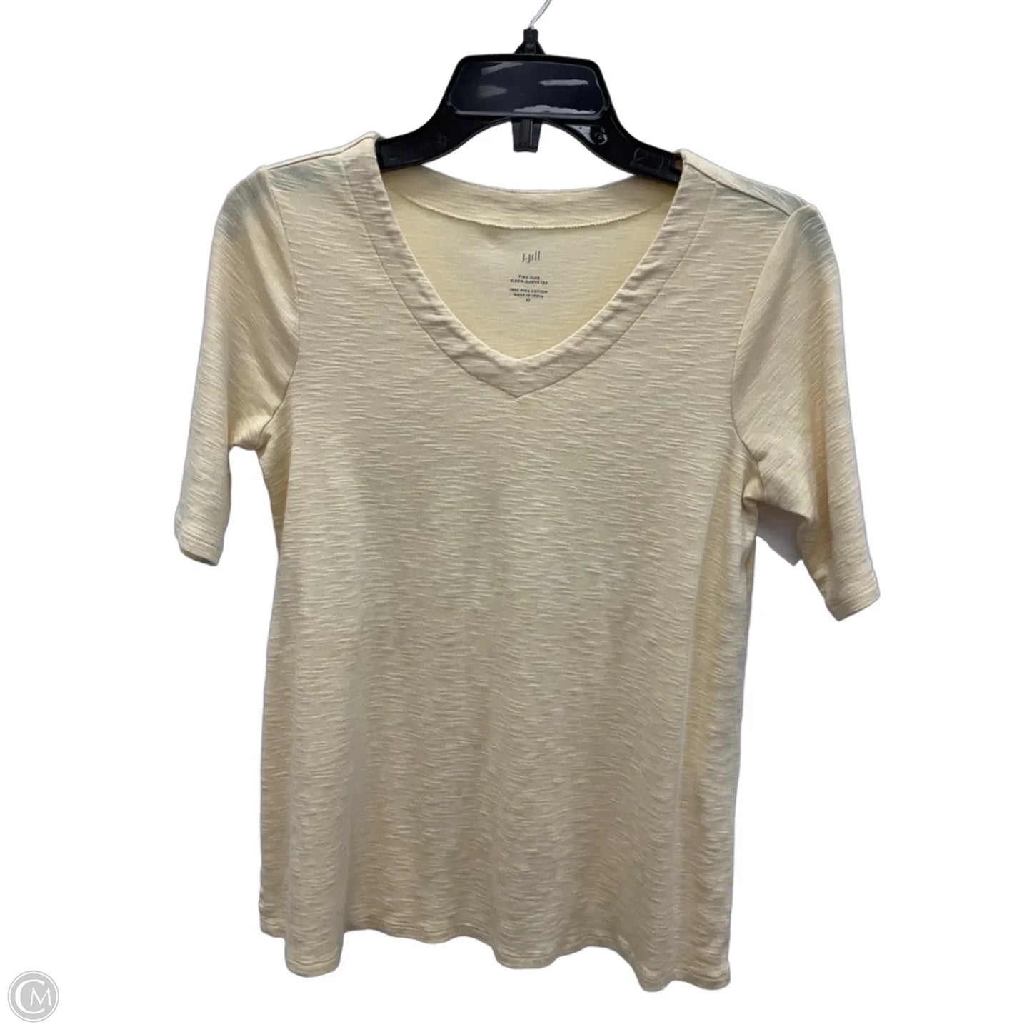 Top Short Sleeve By J. Jill In Yellow, Size: Xs