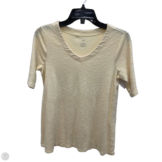 Top Short Sleeve By J. Jill In Yellow, Size: Xs