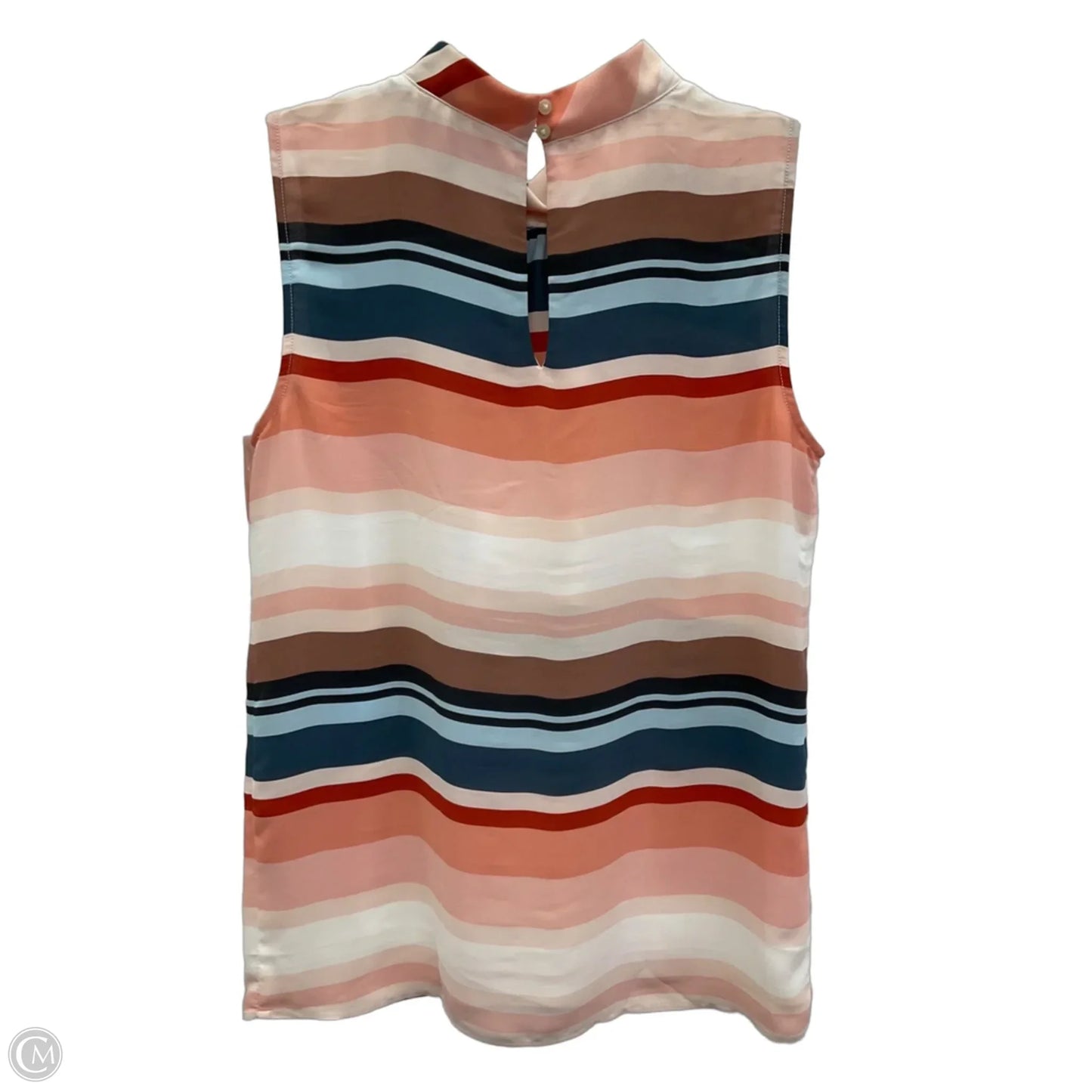 Top Sleeveless By Loft In Blue & Pink, Size: S