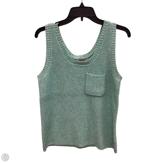 Top Sleeveless By Loft In Blue, Size: L