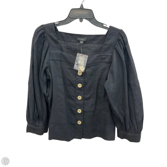 Top Long Sleeve By J. Crew In Black, Size: S