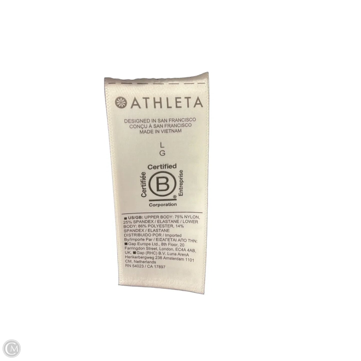 Athletic Dress By Athleta In Black, Size: L