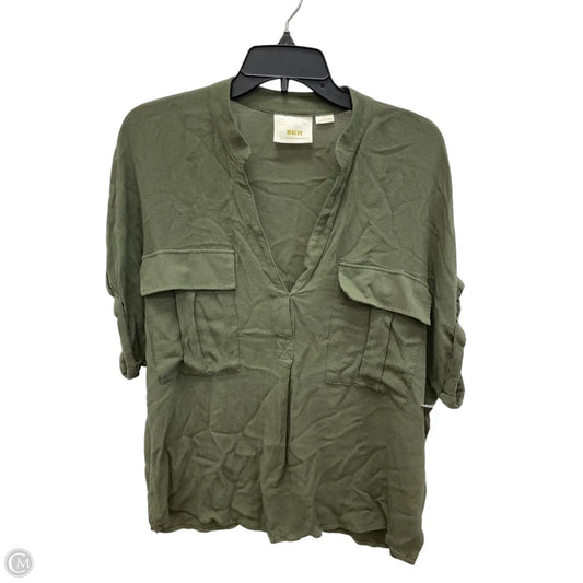 Top Short Sleeve By Maeve In Green, Size: L