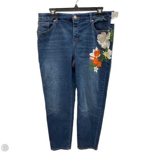 Jeans Boyfriend By Chicos In Blue Denim, Size: 12
