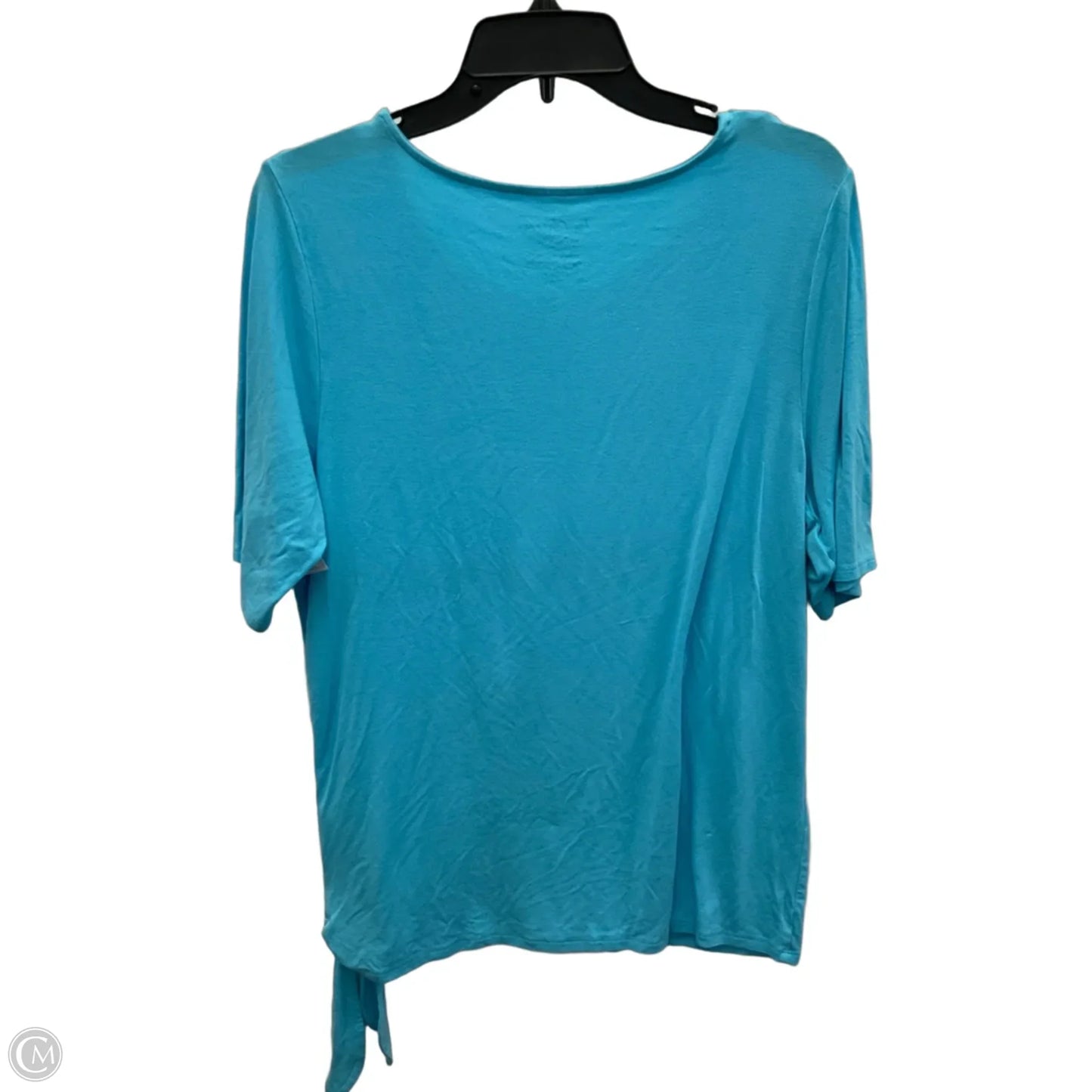 Top Short Sleeve Basic By Chicos In Blue, Size: L