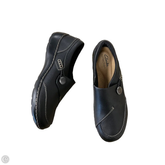 Shoes Flats By Clarks In Black, Size: 8