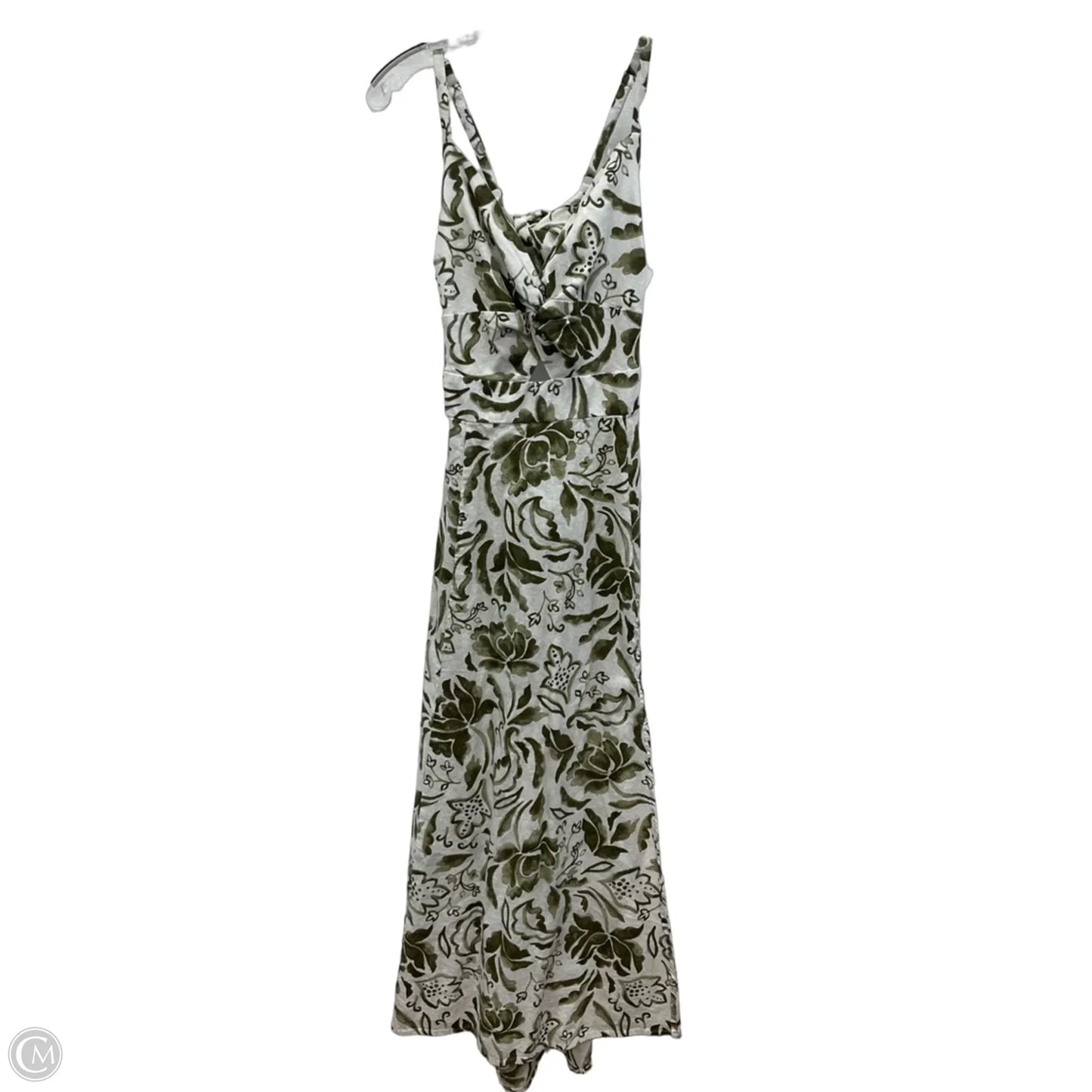 Dress Casual Maxi By 1.state In Green & White, Size: L