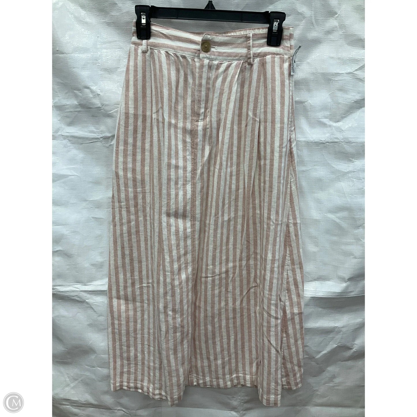 Skirt Maxi By A New Day In Pink & White, Size: Xs