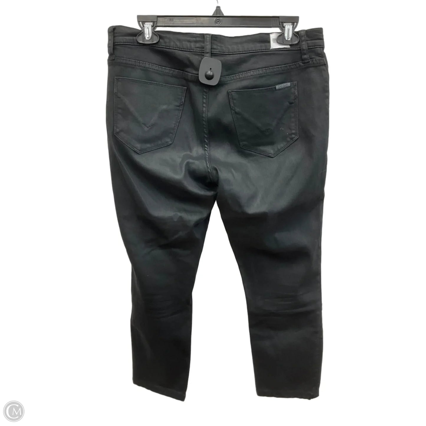 Jeans Skinny By Hudson In Black Denim, Size: 6