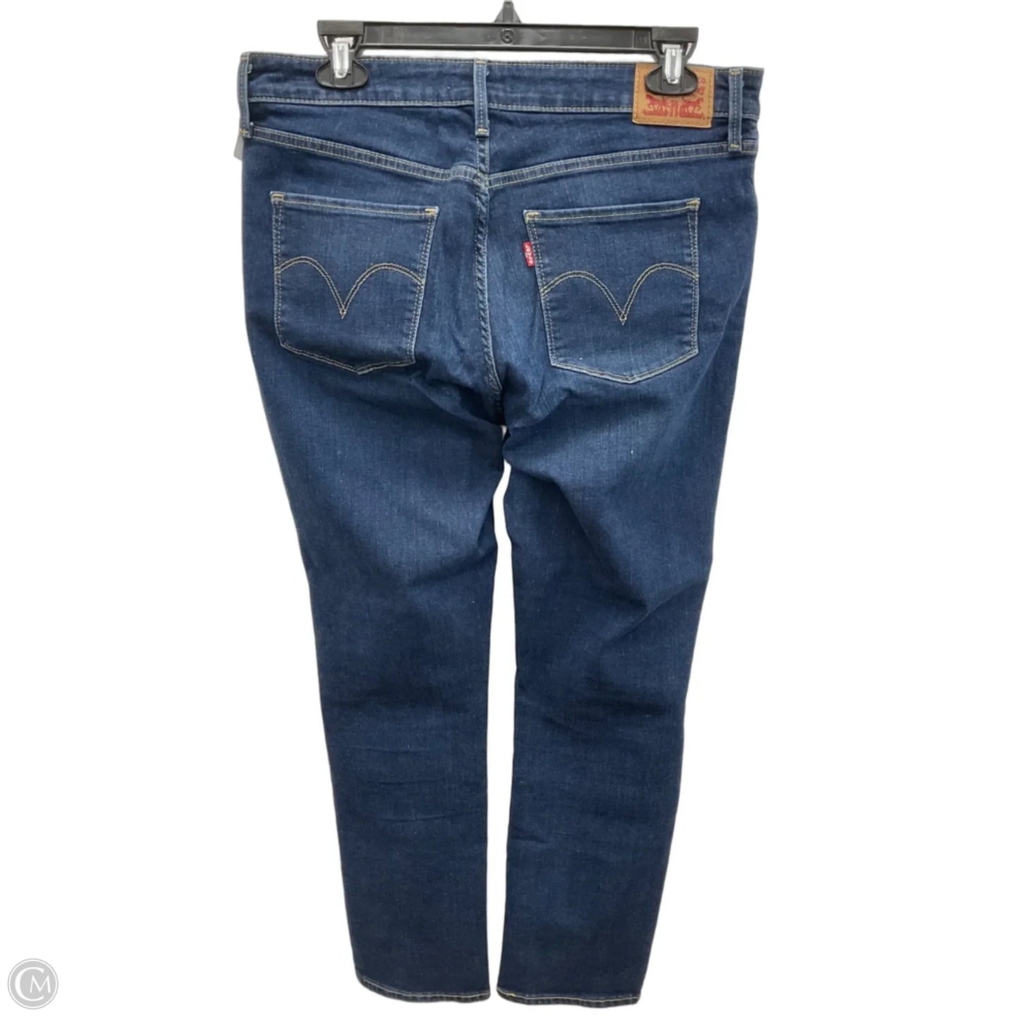Jeans Skinny By Levis In Blue Denim, Size: 14