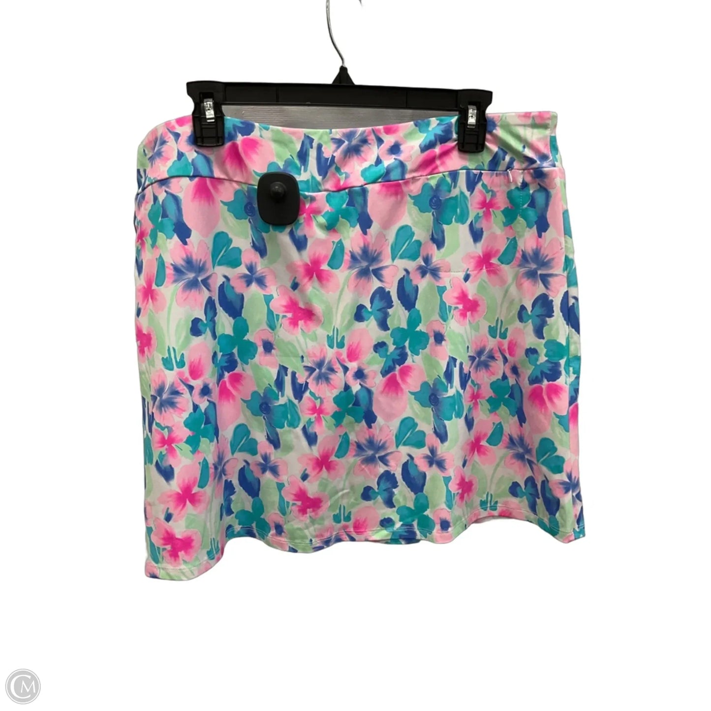Athletic Skort By Lulu B In Floral Print, Size: Xl