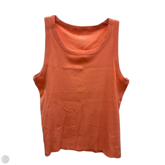 Top Sleeveless Basic By Talbots In Orange, Size: Xlp