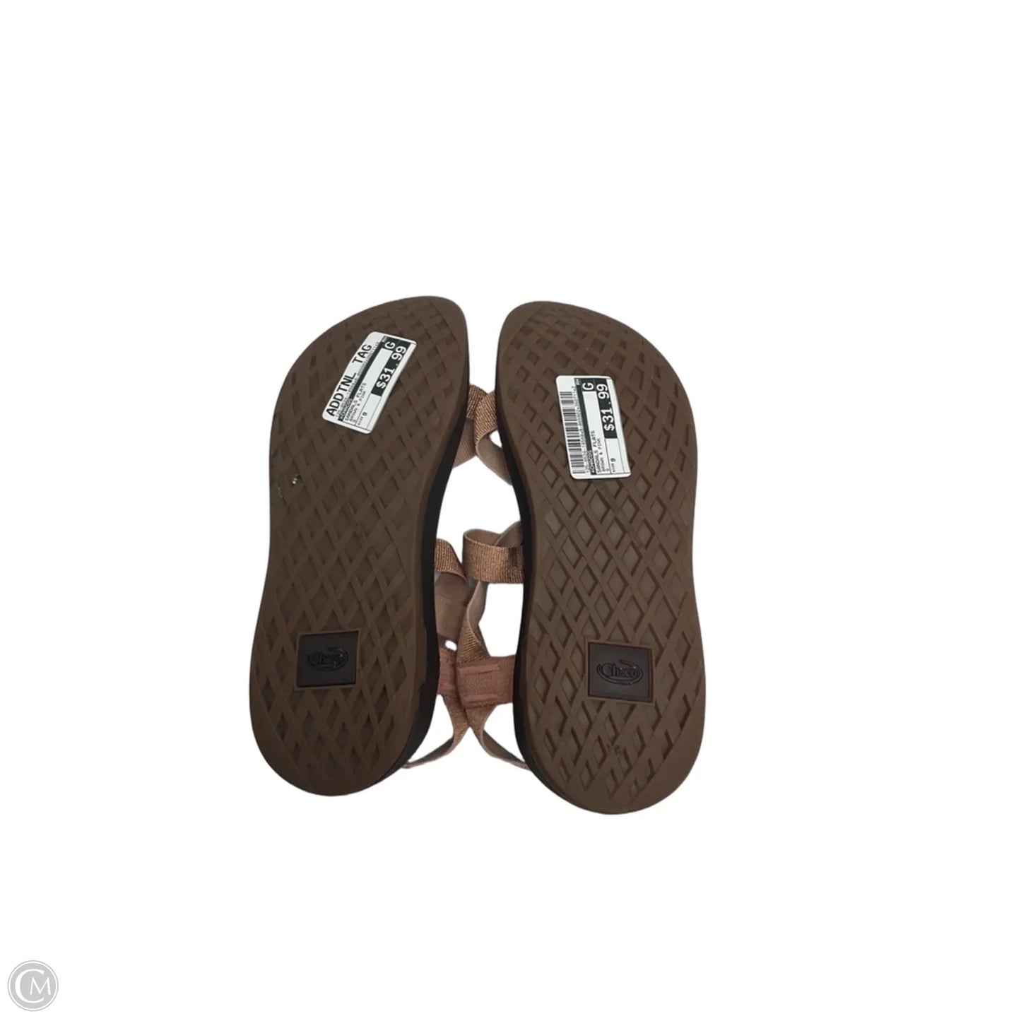 Sandals Flats By Chacos In Brown & Pink, Size: 9